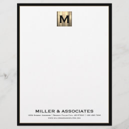 Personalized Luxury Monogram Business Letterhead