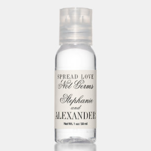 Personalized Luxury Old Money Wedding Favor Hand Sanitizer