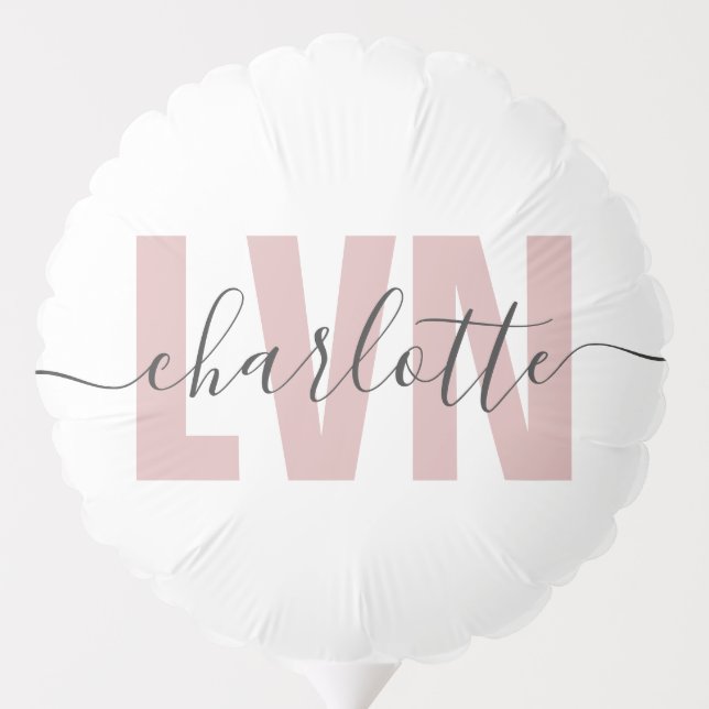 Personalized LVN Licensed Vocational Nurse Chic Balloon (Back)
