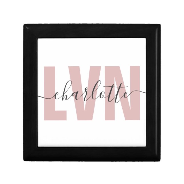 Personalized LVN Licensed Vocational Nurse Chic Gift Box (Front)