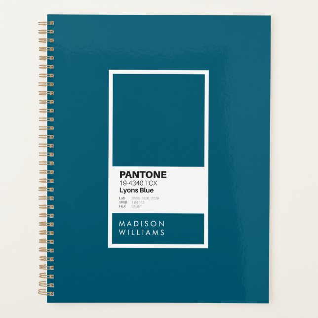 Personalized Lyons Blue Notebook | Custom Name (Front)