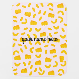 Personalized Mac and Cheese Baby Blanket
