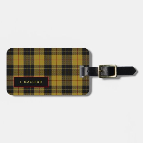 Personalized MacLeod of Lewis Mens Luggage Tag