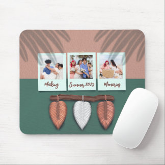 Personalized Macrame Feather Boho Mousepad