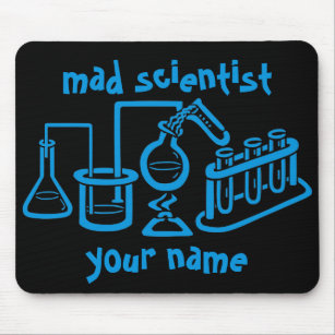 Personalized Mad Scientist Laboratory Mouse Pad