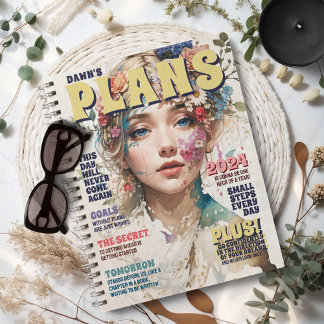 Personalized Magazine Cover Goals Quotes Planner
