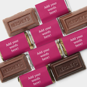 Personalized Magenta Hershey's Miniatures