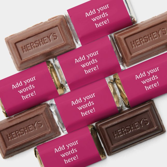 Personalized Magenta Hershey's Miniatures (Assorted)