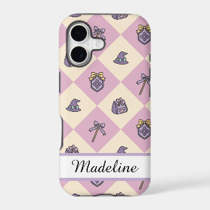 Personalized Magic Academy Wizard School Pink iPhone 17 Case