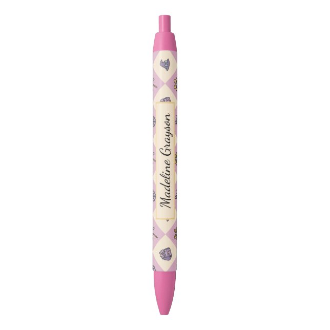 Personalized Magic Academy Wizard School Pink Pen (Front Vertical)
