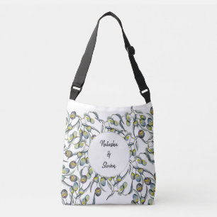 Personalized Magic Olive Watercolor Hand-painted Crossbody Bag