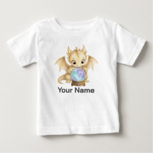 Personalized Magical Baby Dragon Crystal Ball T-Shirt