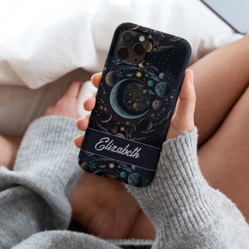 Personalized Magical Celestial Sun Moon Stars  Case_Mate iPhone 14 Case