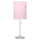 Personalized Magical Pink Glitter Unicorn Face  Table Lamp (Left)