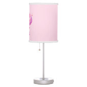 Personalized Magical Pink Glitter Unicorn Face  Table Lamp (Right)