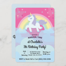 Personalized Magical Unicorn Birthday with Photo