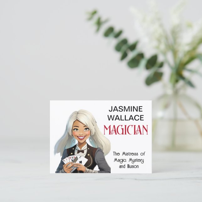Personalized Magician's Business Card (Standing Front)