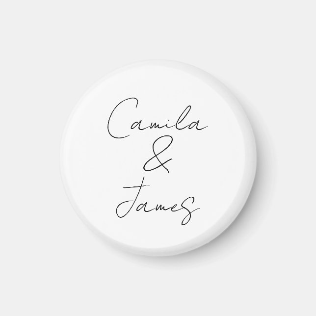 Personalized Magnet Favor for Guest, Epoxy Magnet  (Front)