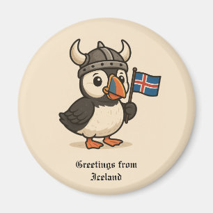 Personalized magnet - Iceland puffin