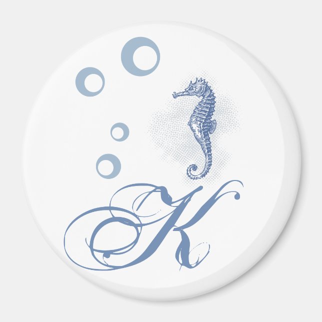 Personalized Magnet Seahorse Ocean Beach Water (Front)