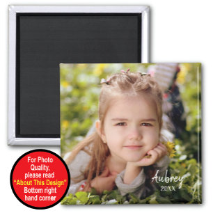 Personalized magnet with photo
