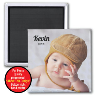 Personalized magnet with photo