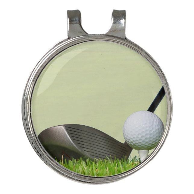 Personalized Magnetic Best Golf Hat Clip and Ball  (Front)
