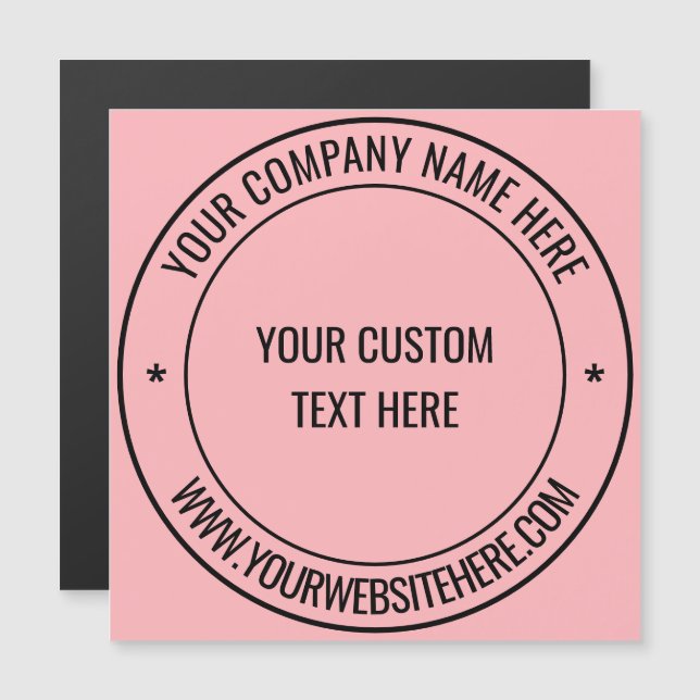 Personalized Magnetic Business Card Choose Color (Front/Back)