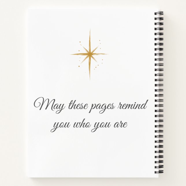 Personalized Magnetic Journal | Custom Notebook (Back)