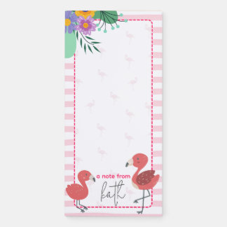 Personalized Magnetic Notepad - Flamingo #3
