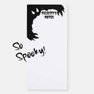 Personalized Magnetic Notepad Funny Monster       