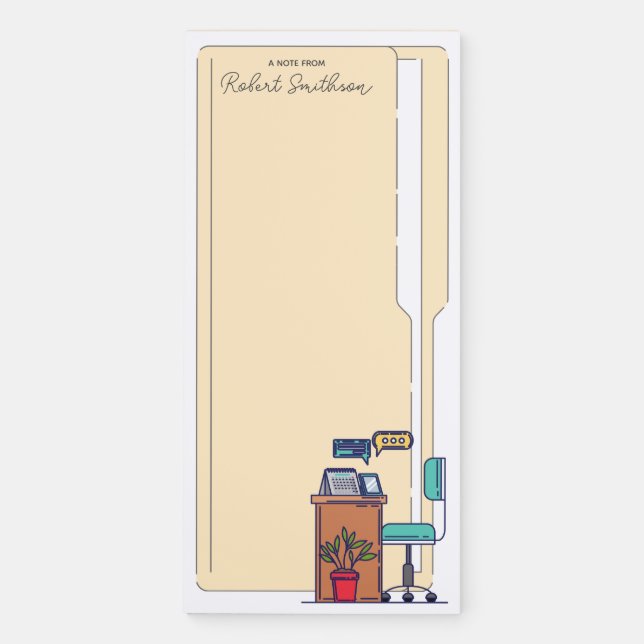 Personalized Magnetic Notepad - Office & School #1 (Front)