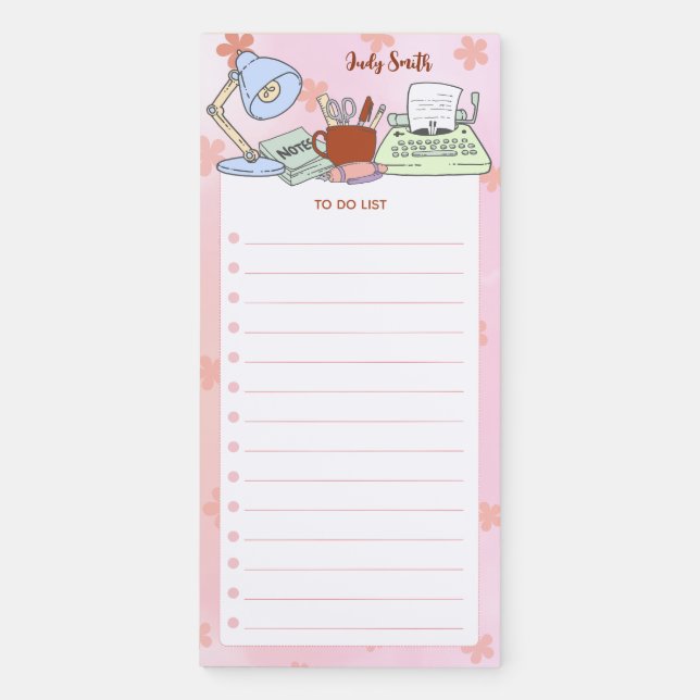 Personalized Magnetic Notepad - Office & School #3 (Front)