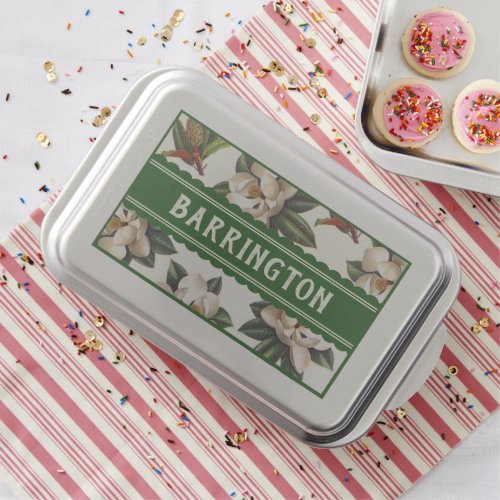 Personalized Magnolia Cake Pan