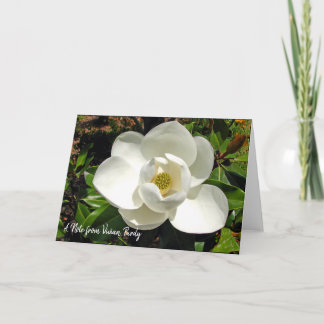 Personalized Magnolia Note cards