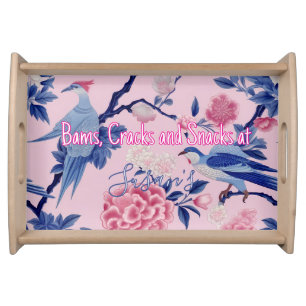 Personalized Mahjong Bams Cracks and Snacks Serving Tray