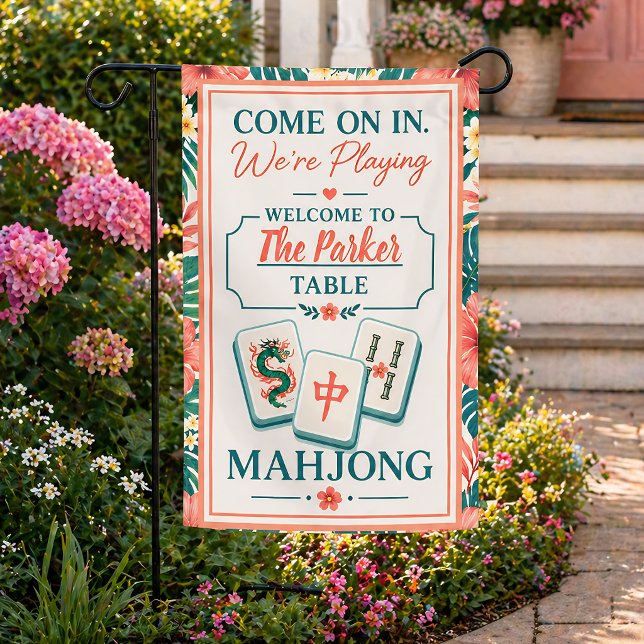 Personalized Mahjong Garden Welcome Design Flag (Creator Uploaded)