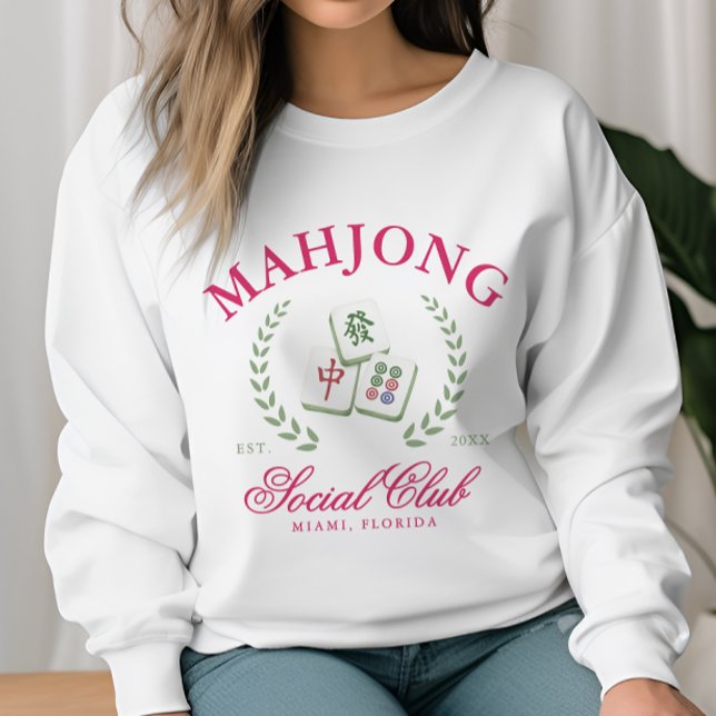 Personalized Mahjong Social Club Sweatshirt (Creator Uploaded)