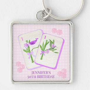 Personalized Mahjong Tile for Mahjong Party Keychain
