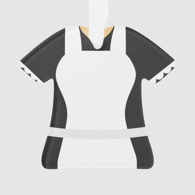 Personalized Maid Christmas Holiday Ornament (Front)