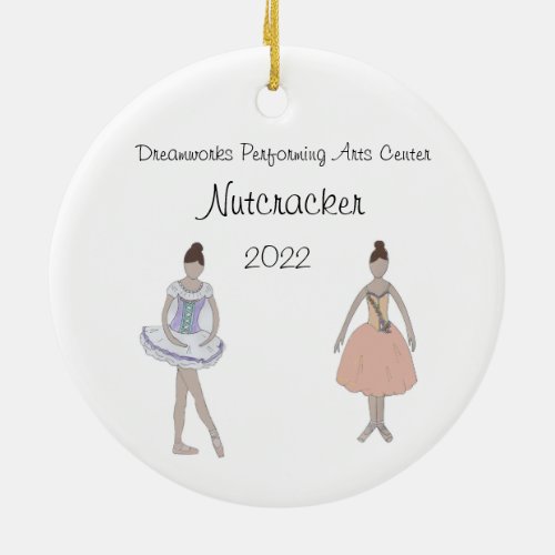 Personalized MaidFlowerMarzipan Nutcracker  Ceramic Ornament