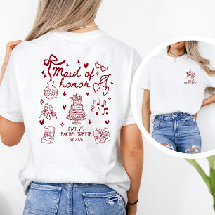 Personalized Maid of Honor Champagne Toast T-Shirt