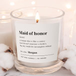 Personalized Maid Of Honor Dictionary Candle<br><div class="desc">Personalized Maid Of Honor Proposal Candle | Smells Like Maid Of Honor Duties | Personalized Maid Of Honor Dictionary Candle</div>