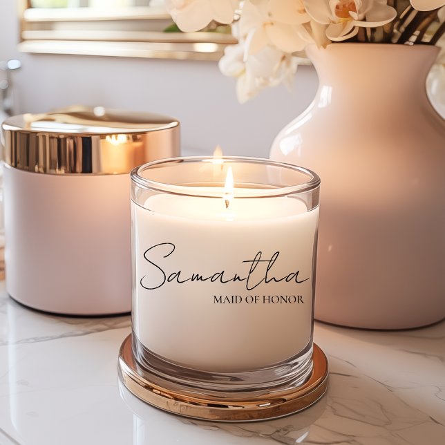 Personalized Maid Of Honor Gift Ideas Scented Candle (Creator Uploaded)