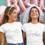 Personalized Maid Of Honor Gift Ideas T-Shirt<br><div class="desc">Looking for the perfect way to show your Maid of Honor just how much she means to you? Explore our collection of personalized Maid of Honor gifts, exclusively available on Zazzle! Whether she's been your confidante, your supporter, or your right-hand woman throughout your journey to the aisle, these thoughtful gifts...</div>