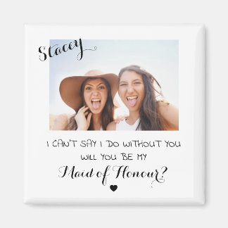 Personalized Maid of Honor Magnet