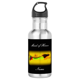 Personalized maid of honor mermaid stainless steel water bottle