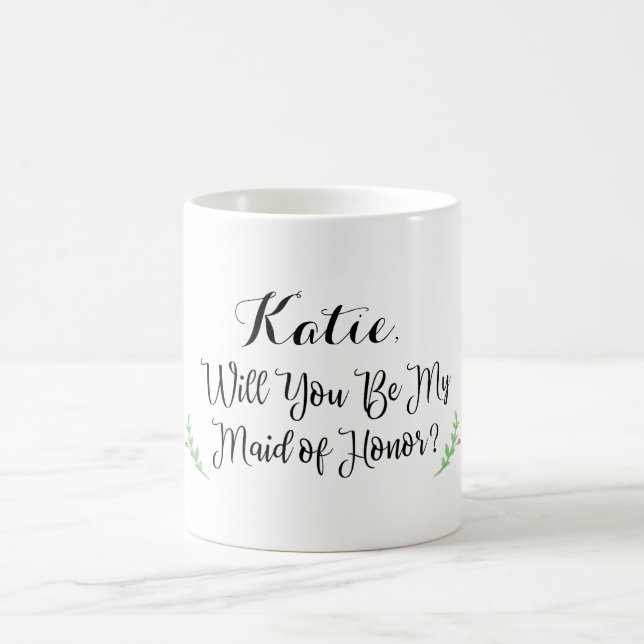 Personalized Maid of Honor Mug (Center)