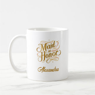 Personalized Maid of Honor Mug Gift - Custom Mug