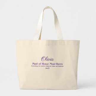 Personalized Maid of Honor Tote Bag
